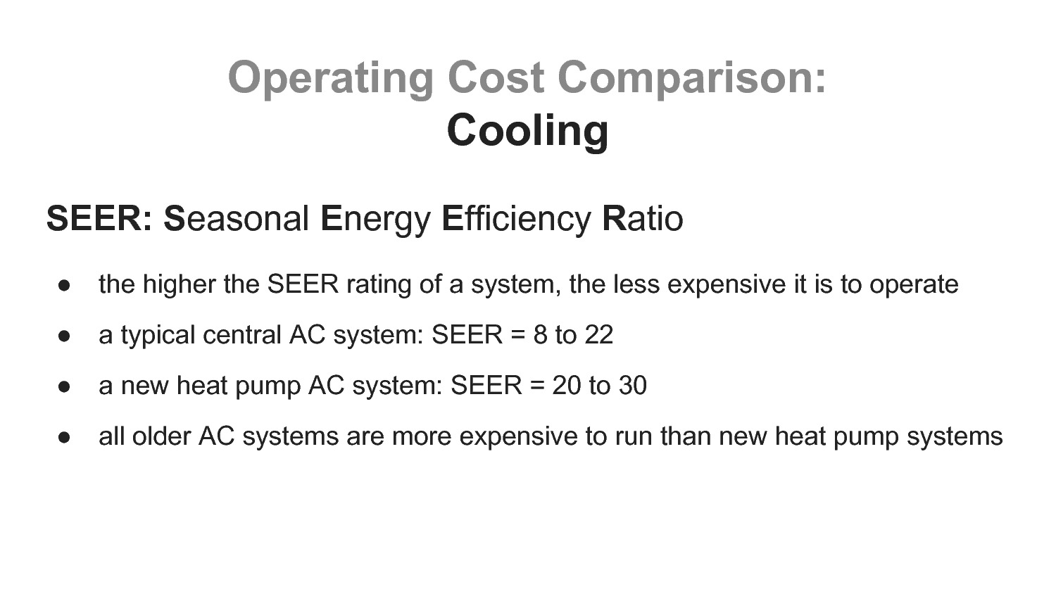Which heat pump has the highest SEER rating?